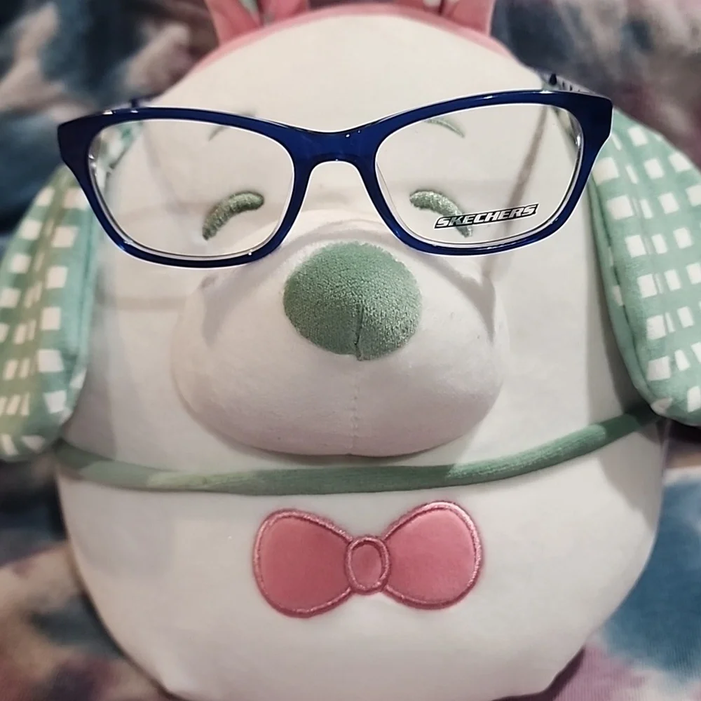 SKECHERS - Cute Heart, Blue, Pink, and Silver, Kids Eyeglass Frames